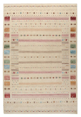 Gabbeh Tapijt - Loribaft Indus - 304 x 203 cm - licht beige
