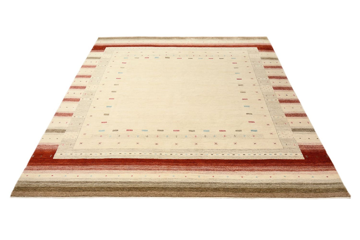 Gabbeh Tapijt - Loribaft Indus - 300 x 254 cm - licht beige