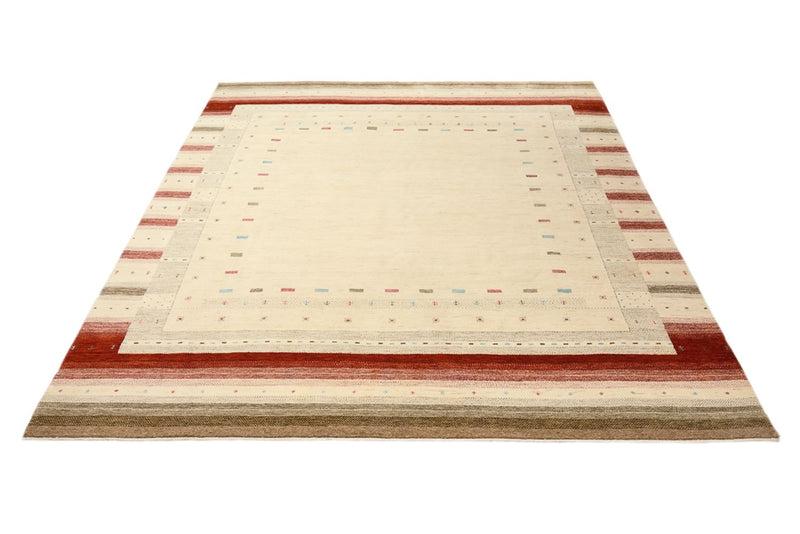 Gabbeh Tapijt - Loribaft Indus - 300 x 254 cm - licht beige