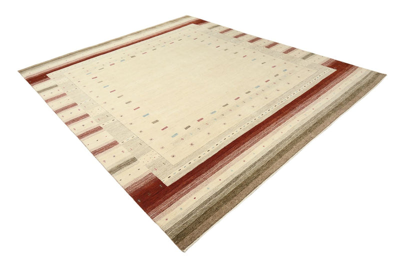 Gabbeh Tapijt - Loribaft Indus - 300 x 254 cm - licht beige