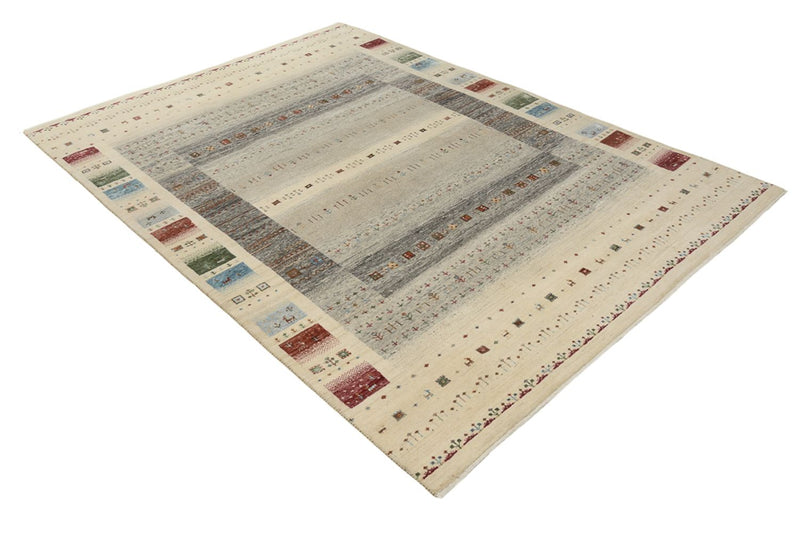 Gabbeh Tapijt - Loribaft Indus - 244 x 177 cm - licht beige