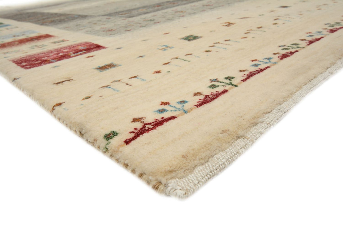 Gabbeh Tapijt - Loribaft Indus - 244 x 177 cm - licht beige