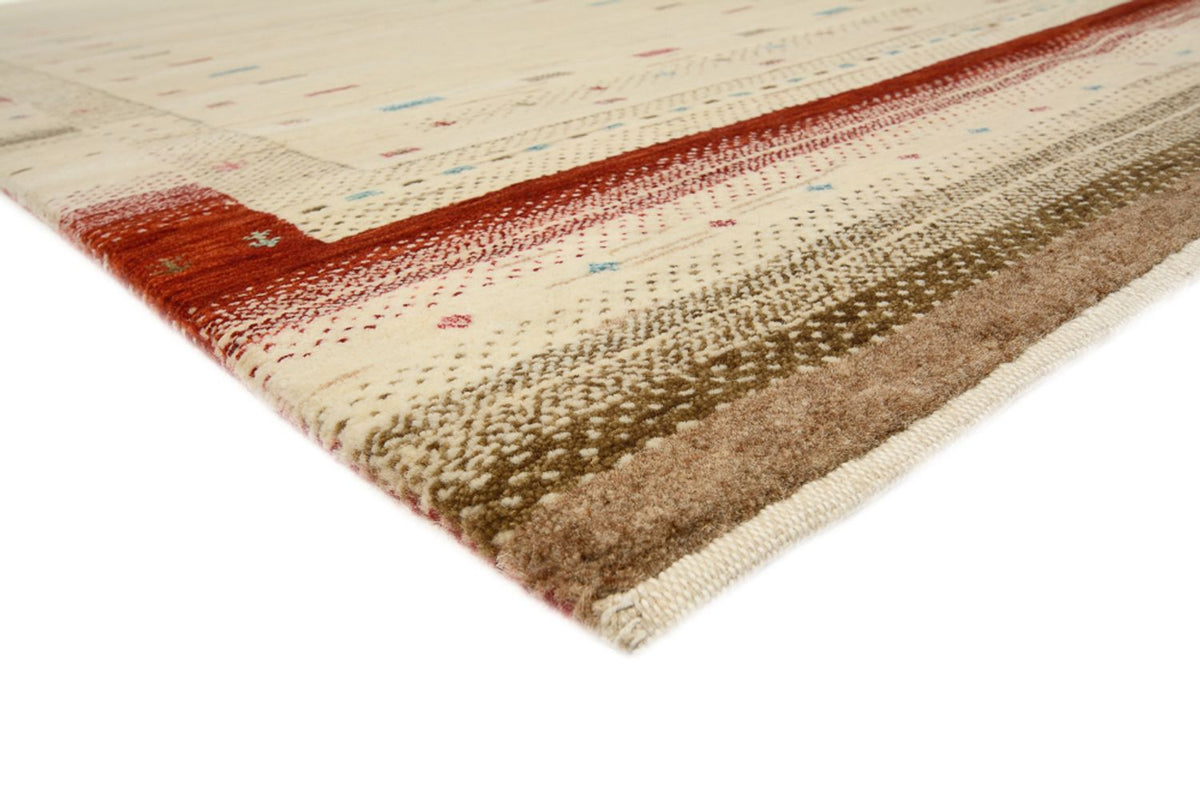 Loper Gabbeh Tapijt - Loribaft Indus - 298 x 83 cm - licht beige