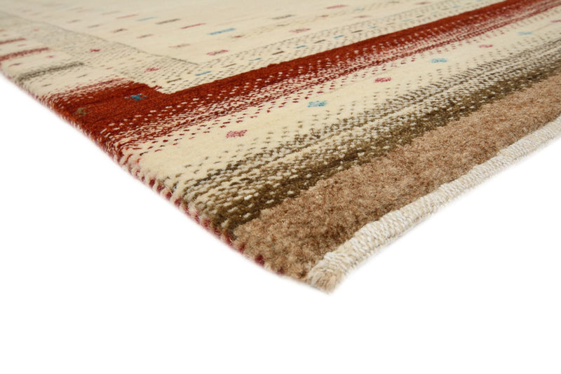 Loper Gabbeh Tapijt - Loribaft Indus - 243 x 84 cm - licht beige