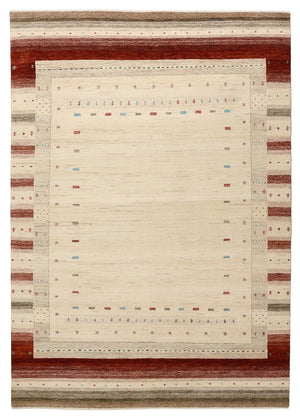Gabbeh Tapijt - Loribaft Indus - 239 x 169 cm - licht beige