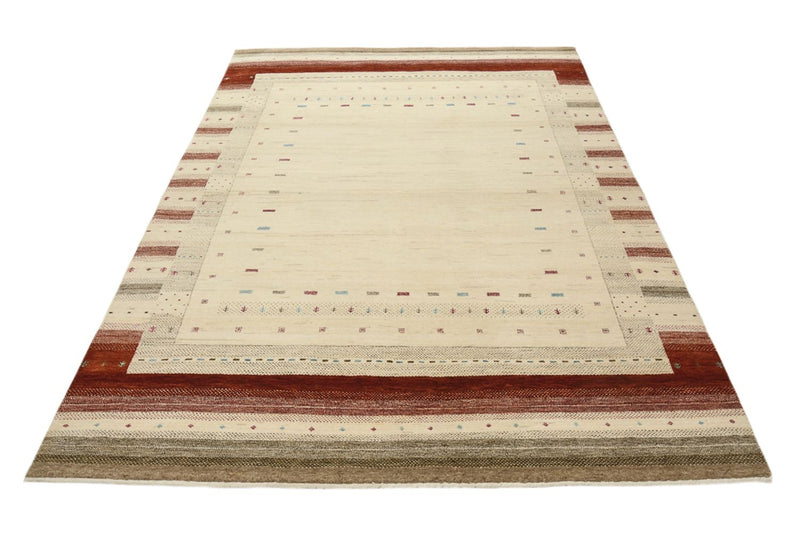 Gabbeh Tapijt - Loribaft Indus - 239 x 169 cm - licht beige