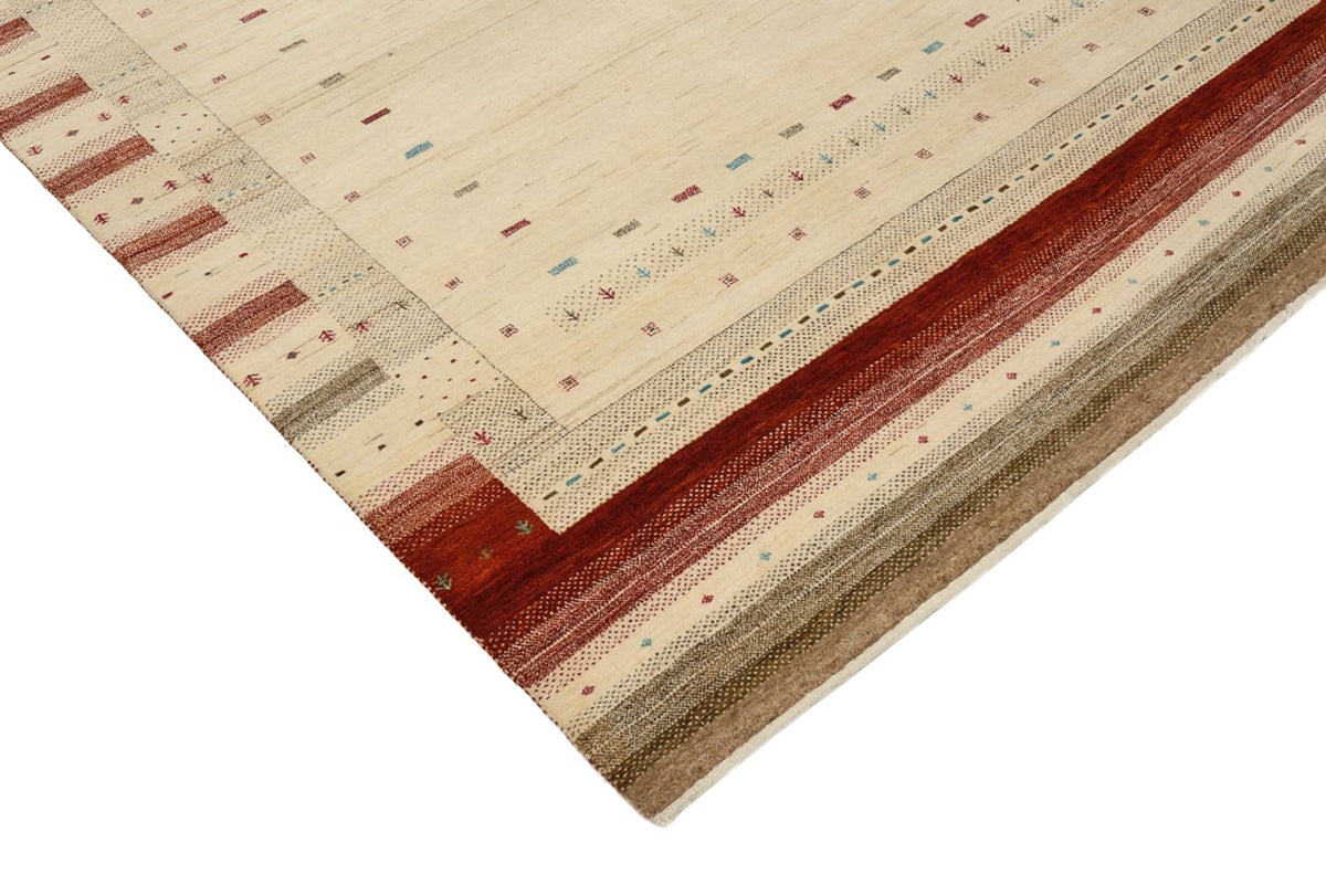 Gabbeh Tapijt - Loribaft Indus - 239 x 169 cm - licht beige