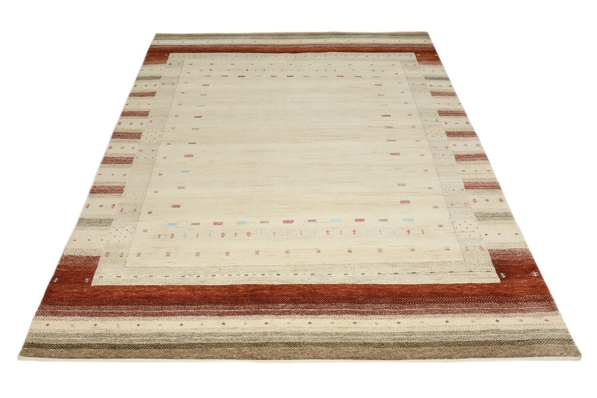 Gabbeh Tapijt - Loribaft Indus - 239 x 169 cm - licht beige