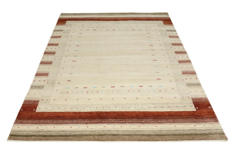 Gabbeh Tapijt - Loribaft Indus - 239 x 169 cm - licht beige