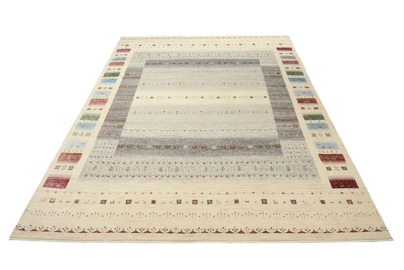 Gabbeh Tapijt - Loribaft Indus - 351 x 248 cm - licht beige