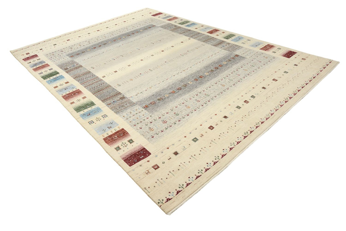Gabbeh Tapijt - Loribaft Indus - 351 x 248 cm - licht beige