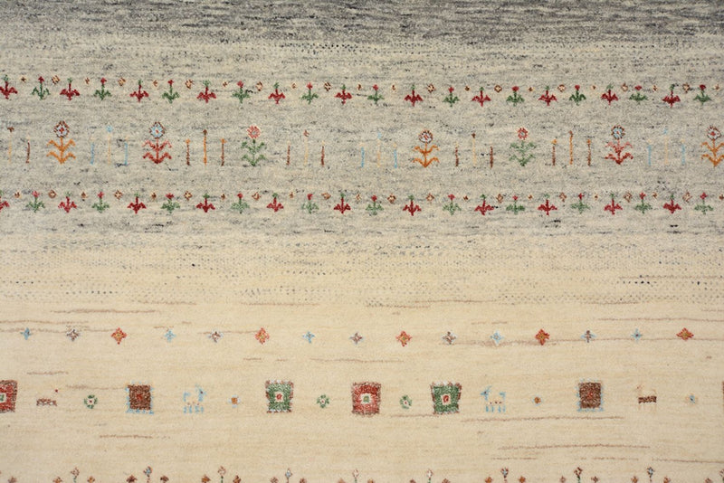 Gabbeh Tapijt - Loribaft Indus - 351 x 248 cm - licht beige