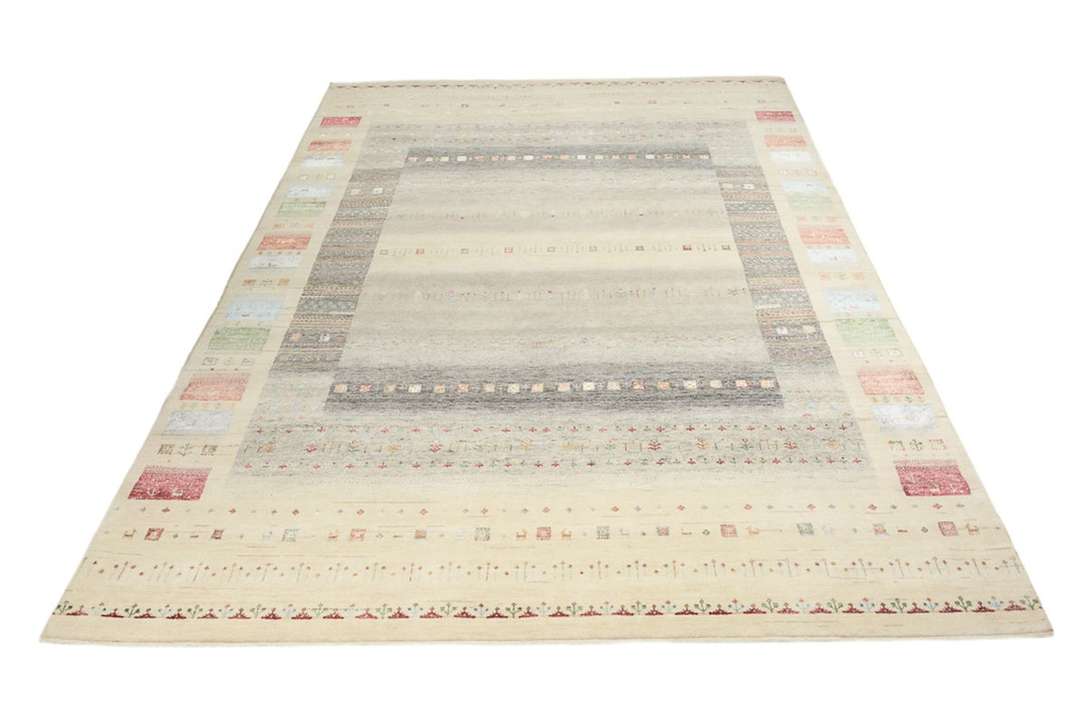 Gabbeh Tapijt - Loribaft Indus - 351 x 248 cm - licht beige