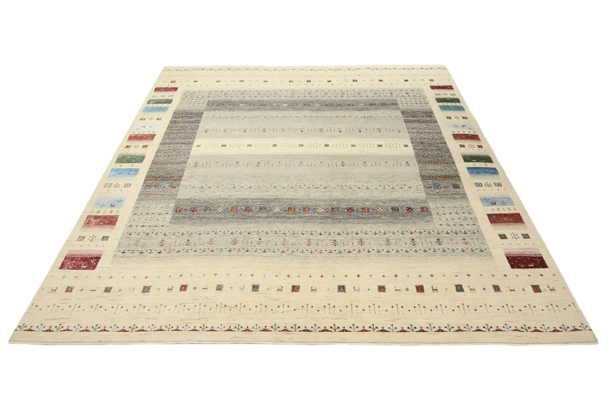 Gabbeh Tapijt - Loribaft Indus - 304 x 251 cm - licht beige