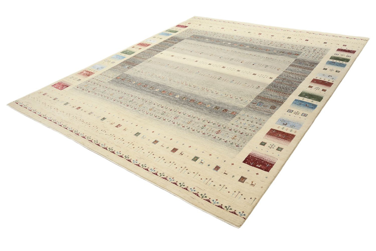 Gabbeh Tapijt - Loribaft Indus - 304 x 251 cm - licht beige