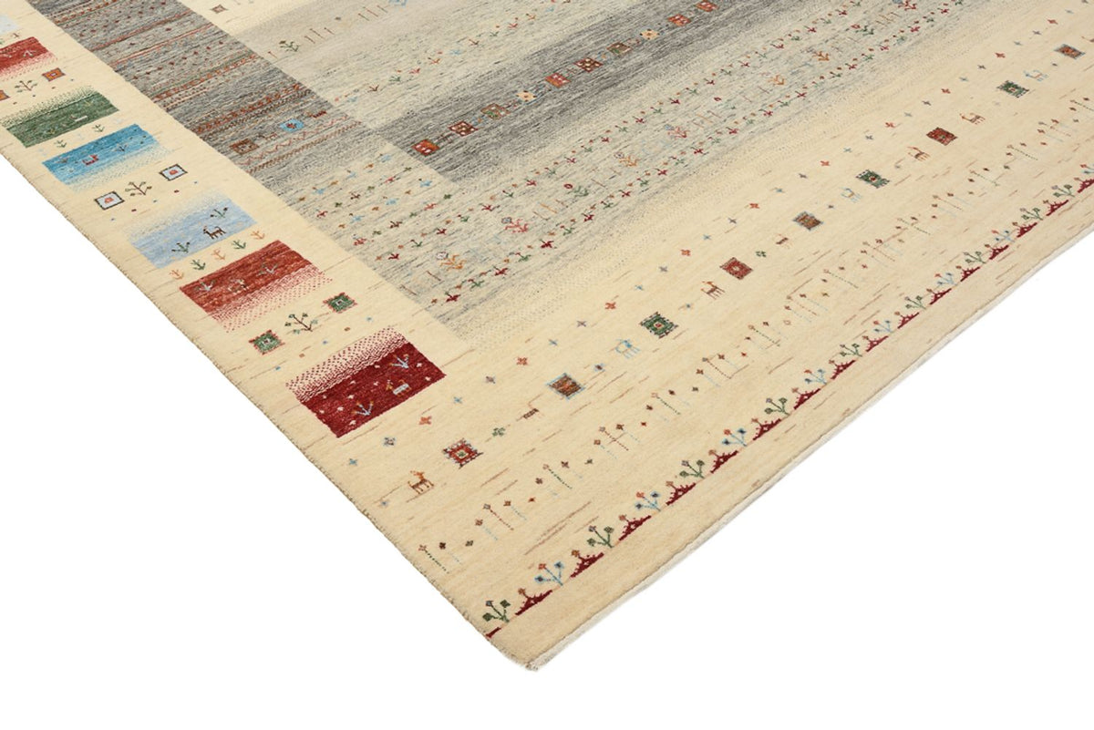Gabbeh Tapijt - Loribaft Indus - 304 x 251 cm - licht beige