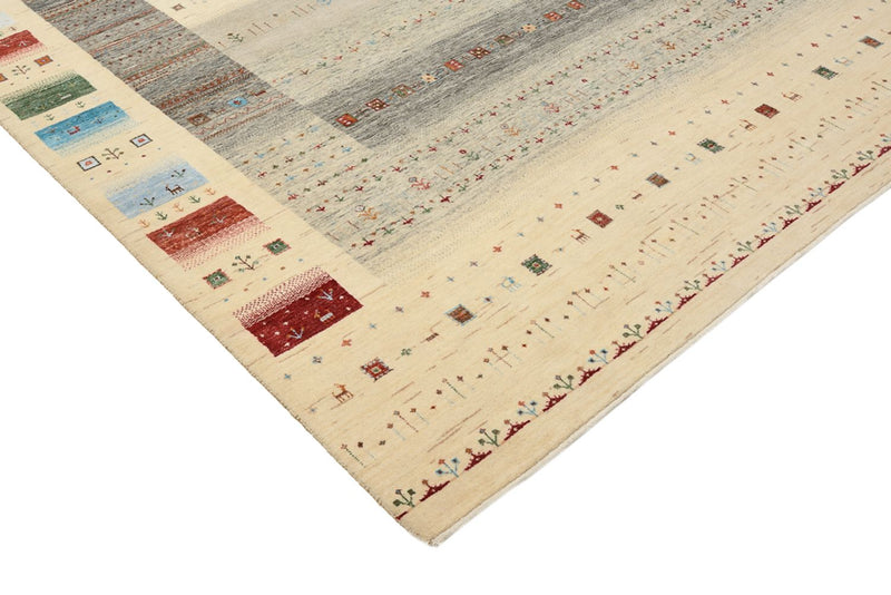 Gabbeh Tapijt - Loribaft Indus - 304 x 251 cm - licht beige