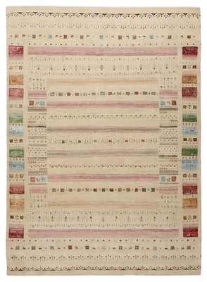 Gabbeh Tapijt - Loribaft Indus - 239 x 174 cm - licht beige