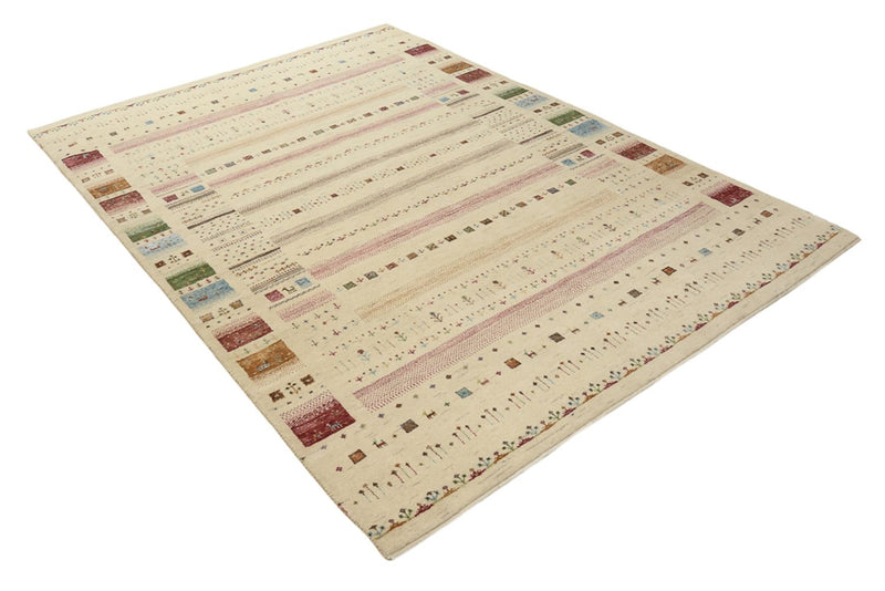 Gabbeh Tapijt - Loribaft Indus - 239 x 174 cm - licht beige