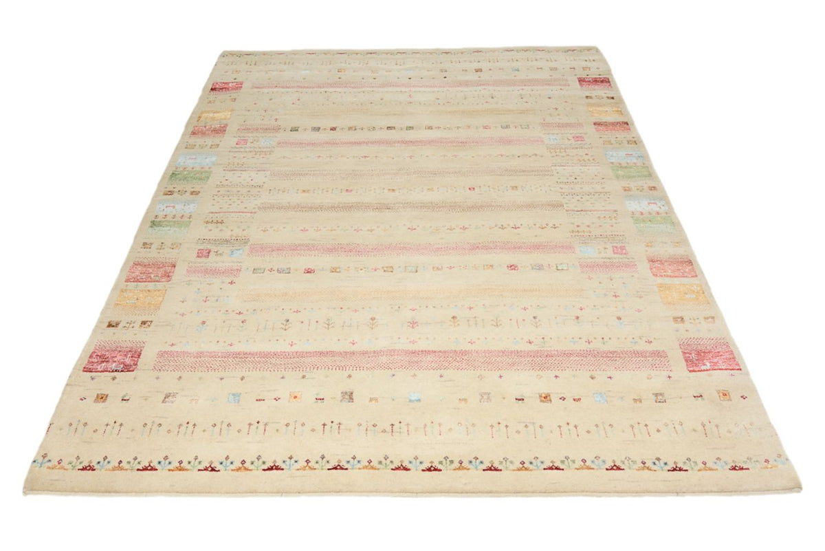 Gabbeh Tapijt - Loribaft Indus - 239 x 174 cm - licht beige