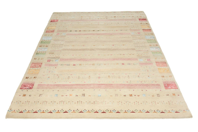 Gabbeh Tapijt - Loribaft Indus - 239 x 174 cm - licht beige