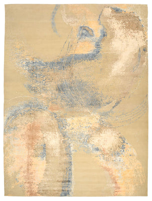 Designer tapijt - 372 x 281 cm - licht beige