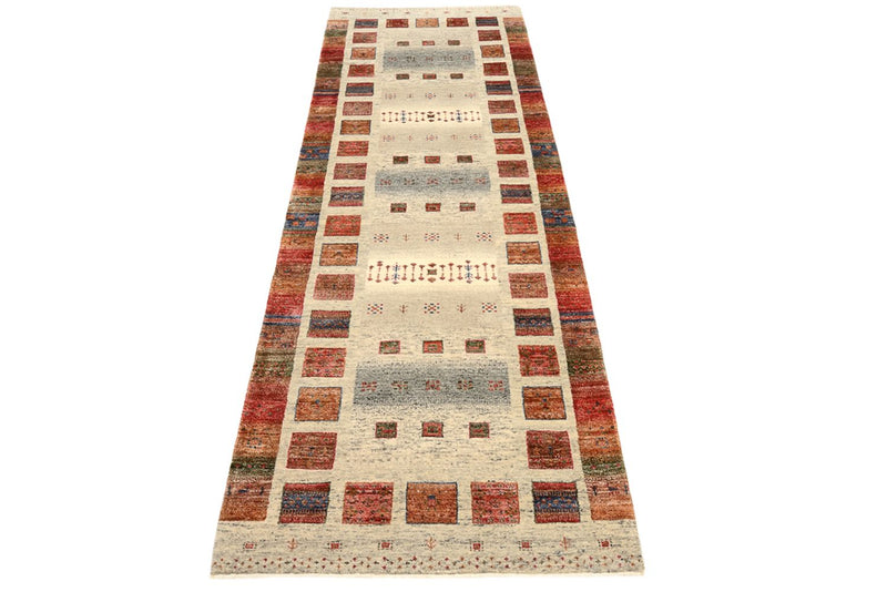 Loper Gabbeh Tapijt - Loribaft Indus - 247 x 82 cm - veelkleurig
