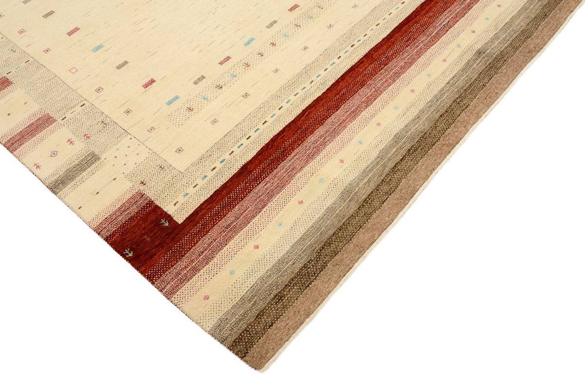 Gabbeh Tapijt - Loribaft Indus - 299 x 210 cm - licht beige