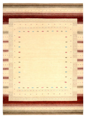 Gabbeh Tapijt - Loribaft Indus - 356 x 255 cm - licht beige