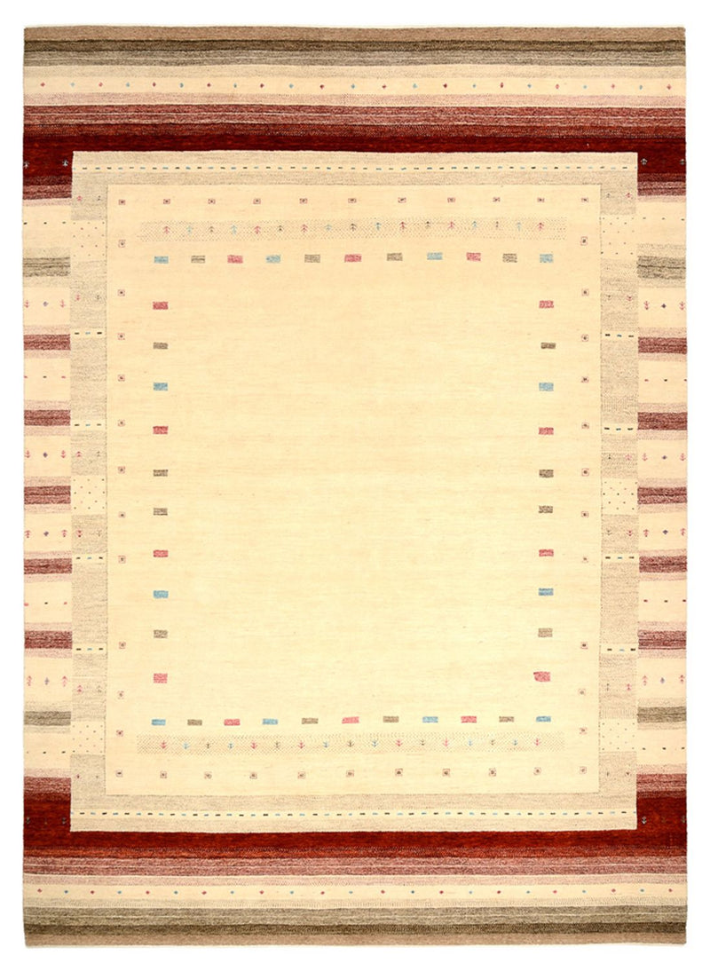Gabbeh Tapijt - Loribaft Indus - 356 x 255 cm - licht beige