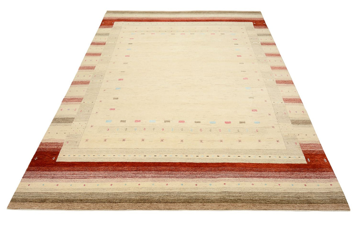Gabbeh Tapijt - Loribaft Indus - 349 x 251 cm - licht beige
