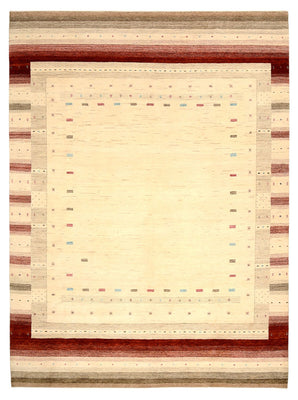 Gabbeh Tapijt - Loribaft Indus - 342 x 254 cm - licht beige