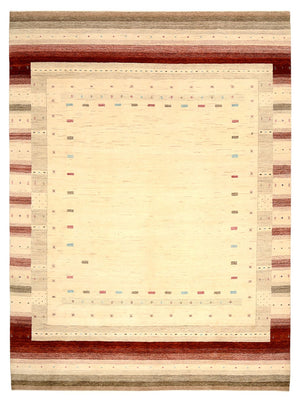 Gabbeh Tapijt - Loribaft Indus - 342 x 254 cm - licht beige