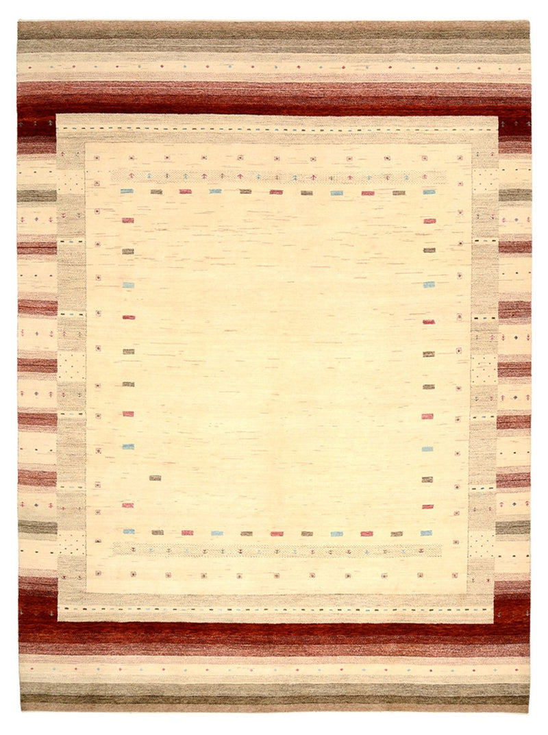 Gabbeh Tapijt - Loribaft Indus - 342 x 254 cm - licht beige