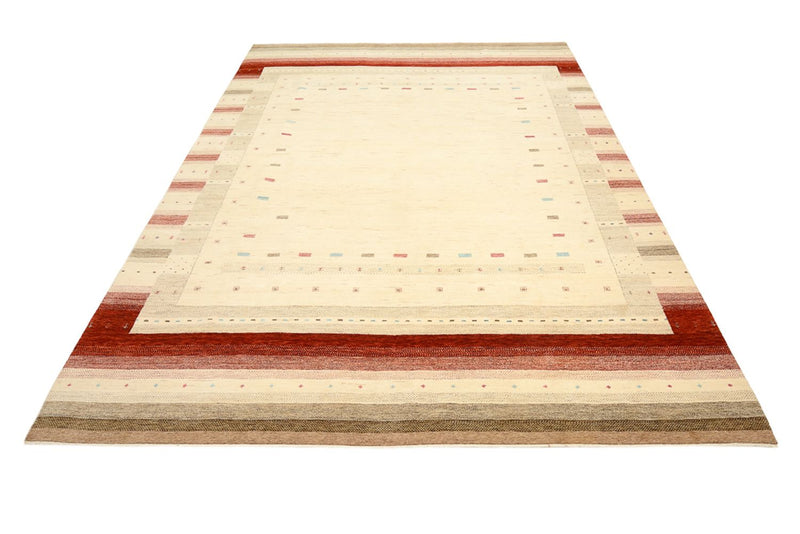 Gabbeh Tapijt - Loribaft Indus - 342 x 254 cm - licht beige