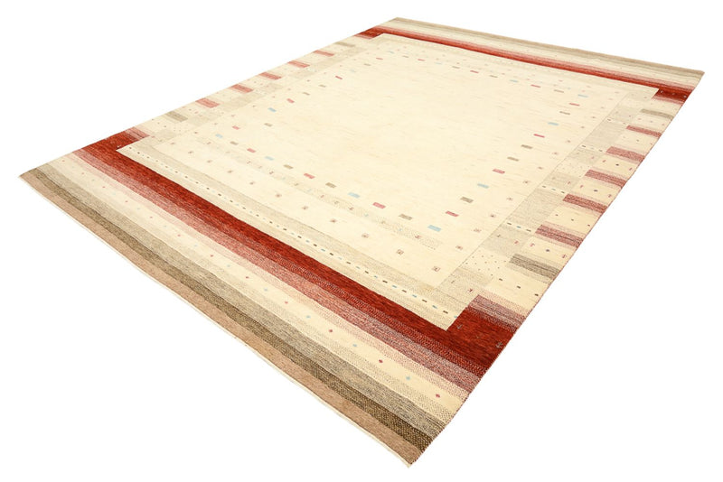 Gabbeh Tapijt - Loribaft Indus - 342 x 254 cm - licht beige