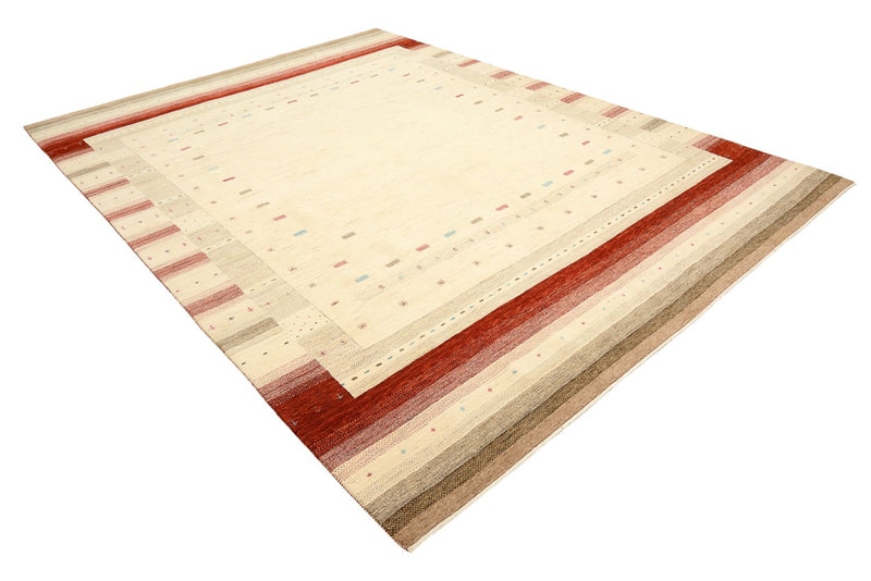 Gabbeh Tapijt - Loribaft Indus - 342 x 254 cm - licht beige