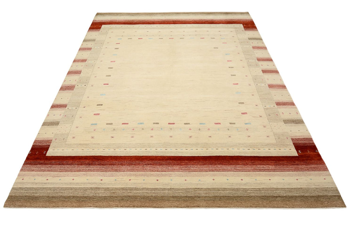 Gabbeh Tapijt - Loribaft Indus - 342 x 254 cm - licht beige