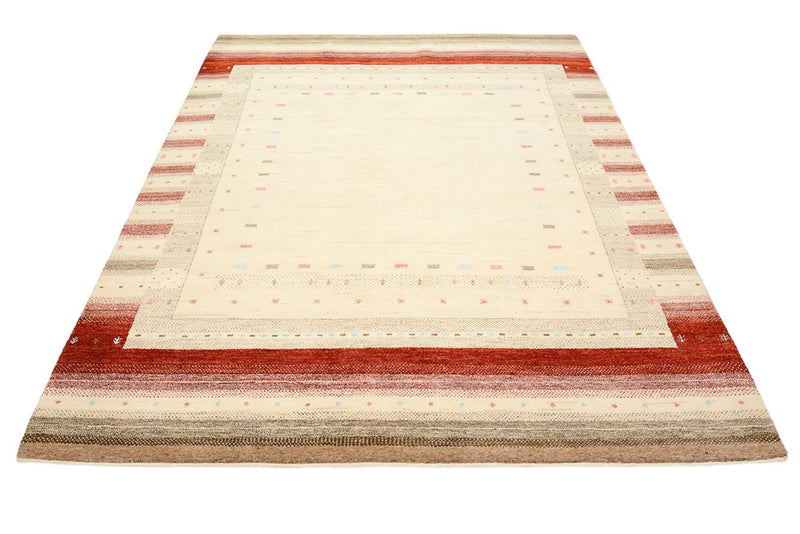 Gabbeh Tapijt - Loribaft Indus - 240 x 175 cm - licht beige