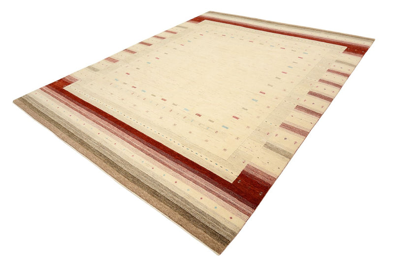 Gabbeh Tapijt - Loribaft Indus - 319 x 251 cm - licht beige