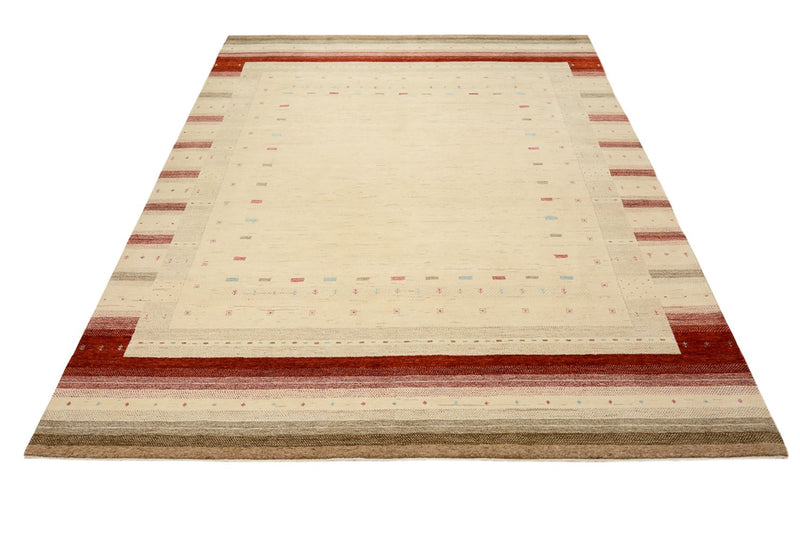 Gabbeh Tapijt - Loribaft Indus - 319 x 251 cm - licht beige