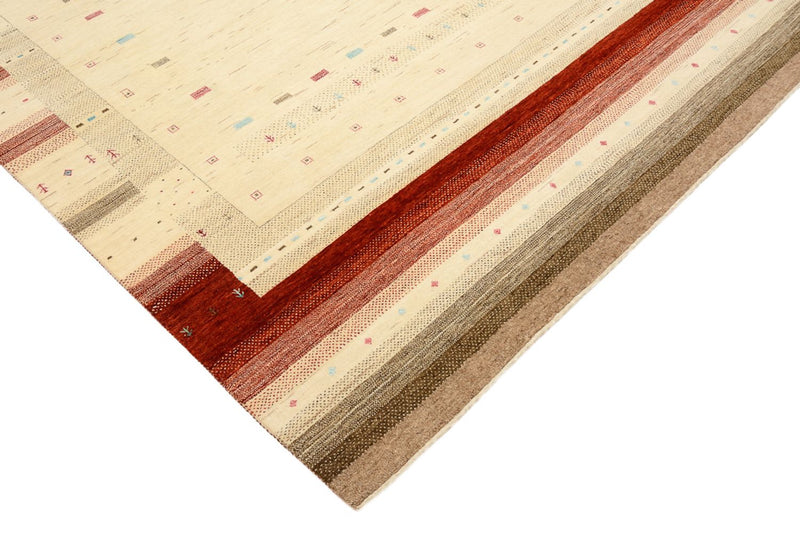 Gabbeh Tapijt - Loribaft Indus - 304 x 205 cm - licht beige