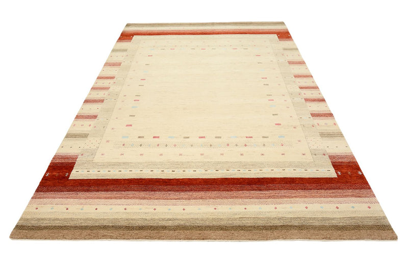 Gabbeh Tapijt - Loribaft Indus - 304 x 205 cm - licht beige