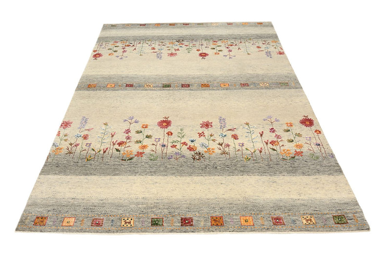 Gabbeh Tapijt - Loribaft Indus - 244 x 173 cm - licht beige
