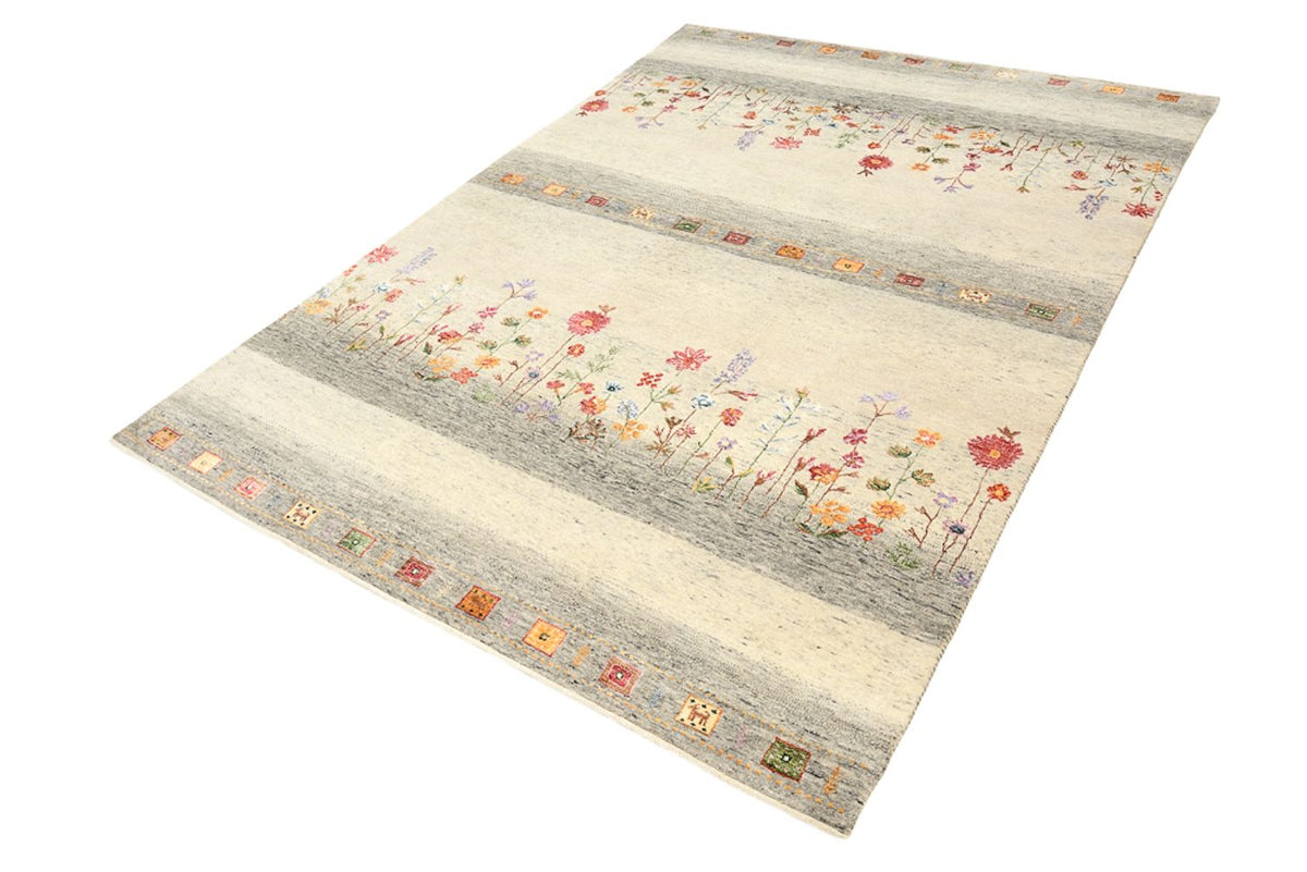 Gabbeh Tapijt - Loribaft Indus - 244 x 173 cm - licht beige