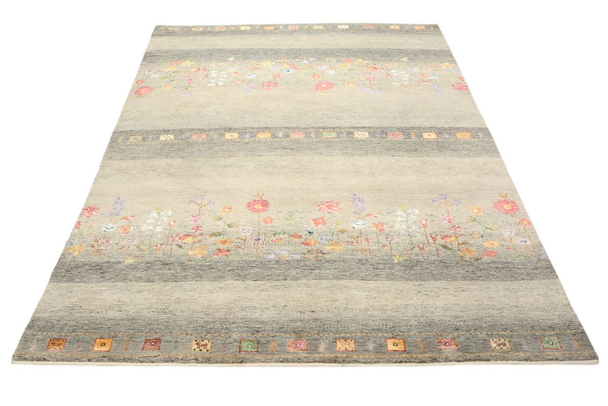 Gabbeh Tapijt - Loribaft Indus - 244 x 173 cm - licht beige