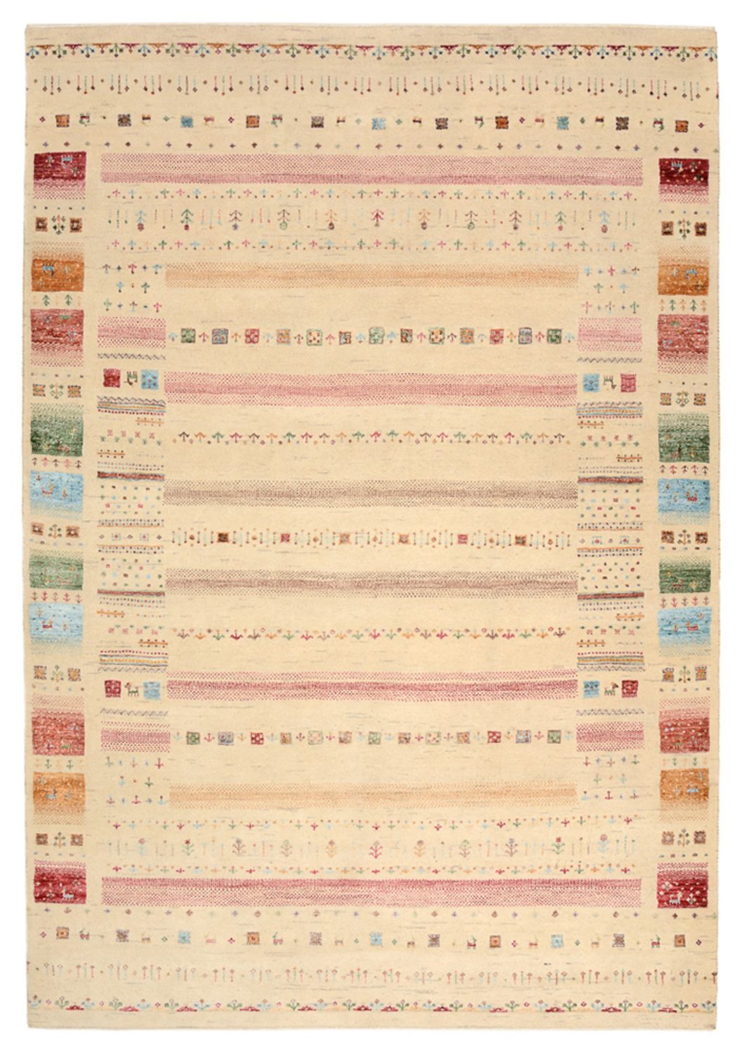 Gabbeh Tapijt - Loribaft Indus - 246 x 171 cm - veelkleurig