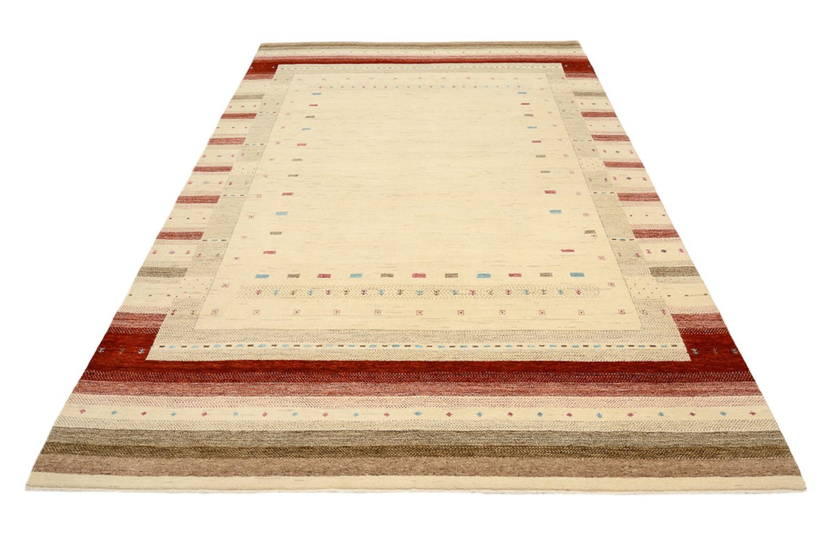 Gabbeh Tapijt - Loribaft Indus - 296 x 203 cm - licht beige