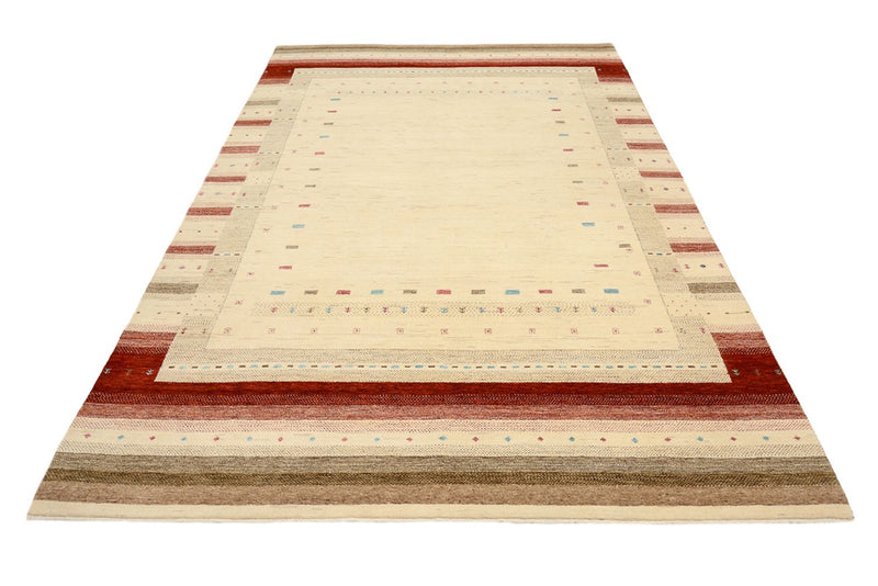Gabbeh Tapijt - Loribaft Indus - 296 x 203 cm - licht beige