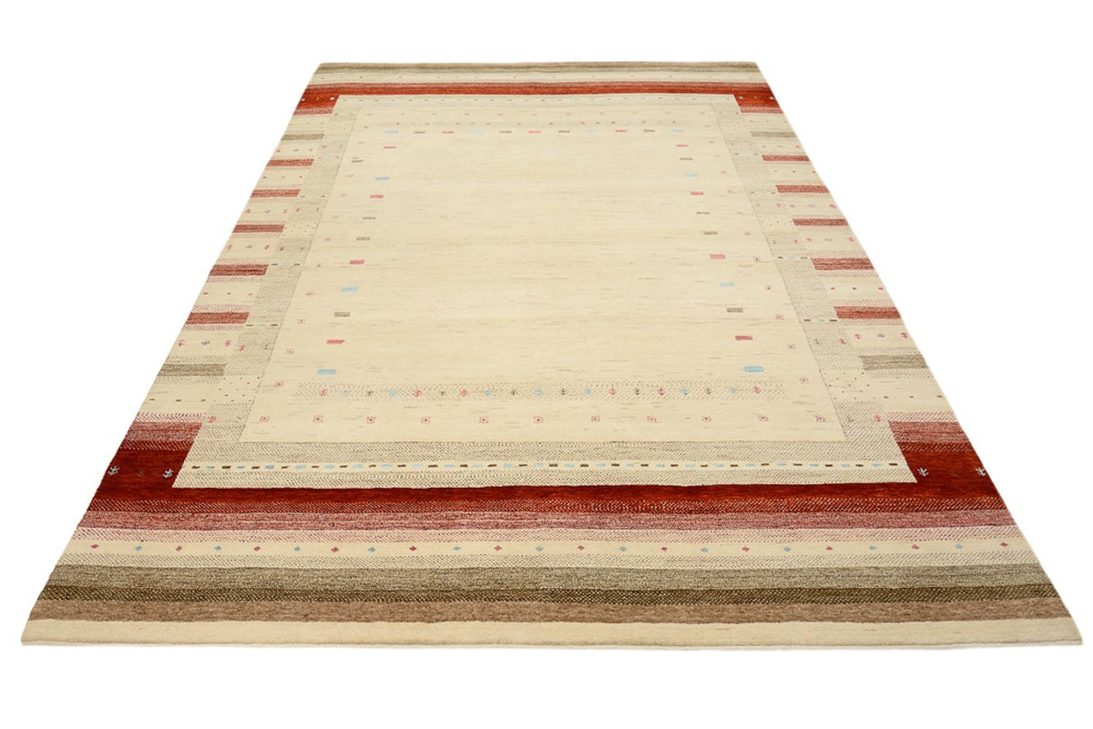 Gabbeh Tapijt - Loribaft Indus - 296 x 203 cm - licht beige